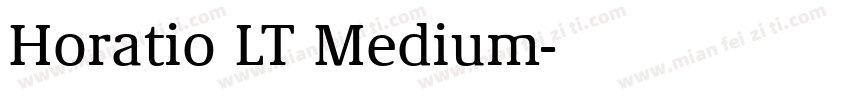 Horatio LT Medium字体转换